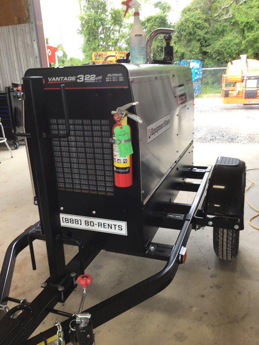 2020 Lincoln Electric Vantage 322 Welder Ready-Pak 3, w/ GPS & Decals (includes trailer, cable rack, fender light kit)