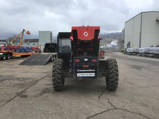 2020 Manitou MTA10055 Cab/Heat/Air, LED Work Lights, Solid Tires, Lift Hook, Beacon, Auxiliary Hydraulics w/66" Carriage and 60" Forks