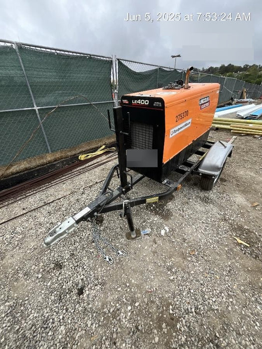 2022 Lincoln Electric LE400 Kubota V1505, Trlr, Cable Rack, Light Kit, ES Decals, T3