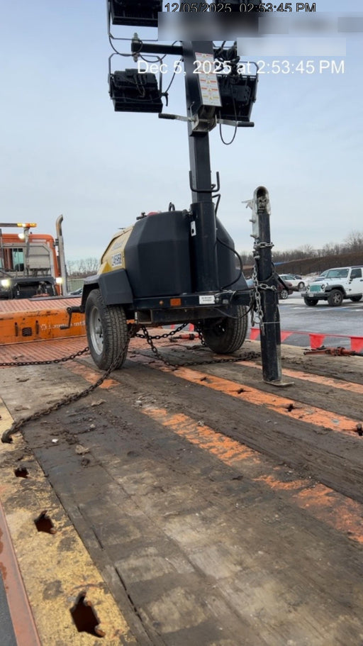 2022 Allmand NLV3GR (4) LED Light Fixture 350W, 23' Vertical Mast, 3kW Prime, Towable, ES Decals, T3