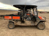 2022 Kubota RTV-X1140W-H Plastic Canopy, Windshield Acrylic Clear, LED Strobe Light, Wire Harness Kit, Back up Alarm