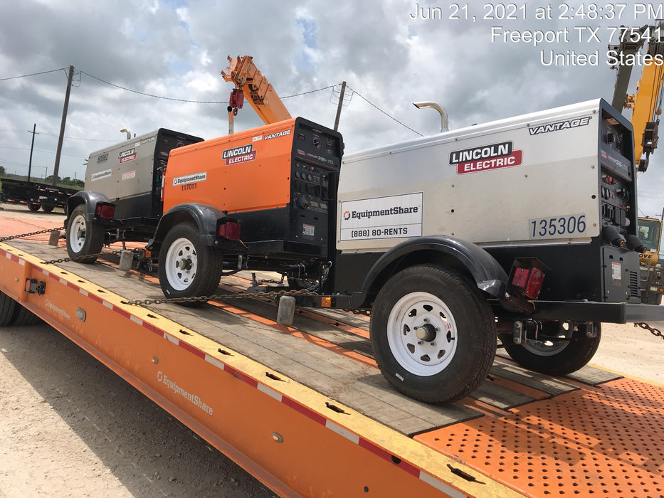 2019 Lincoln Electric Vantage 322 Lincoln Vantage 322 Welder w/Trailer, Light Kit, Cable Rack