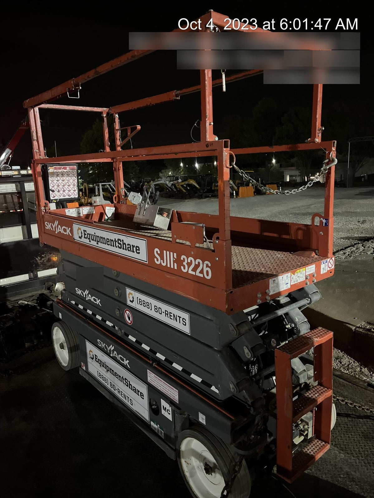 2019 Skyjack SJIII-3226 Standard Options
