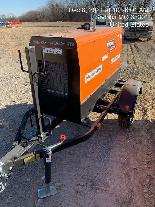 2021 Lincoln Electric Vantage 322 Vantage 322 Ready Pak 3 w/ Decals, ORANGE (includes trailer, cable rack, fender light kit) NO Telematics