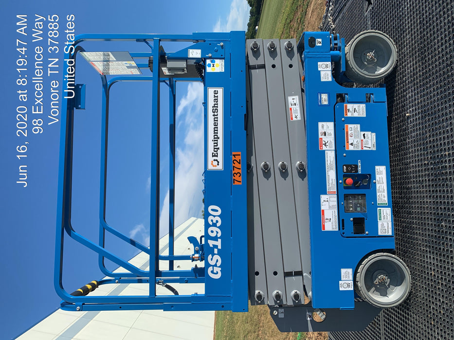 2020 Genie GS-1930 Fixed rails with chain entry gate - Pre A92.20