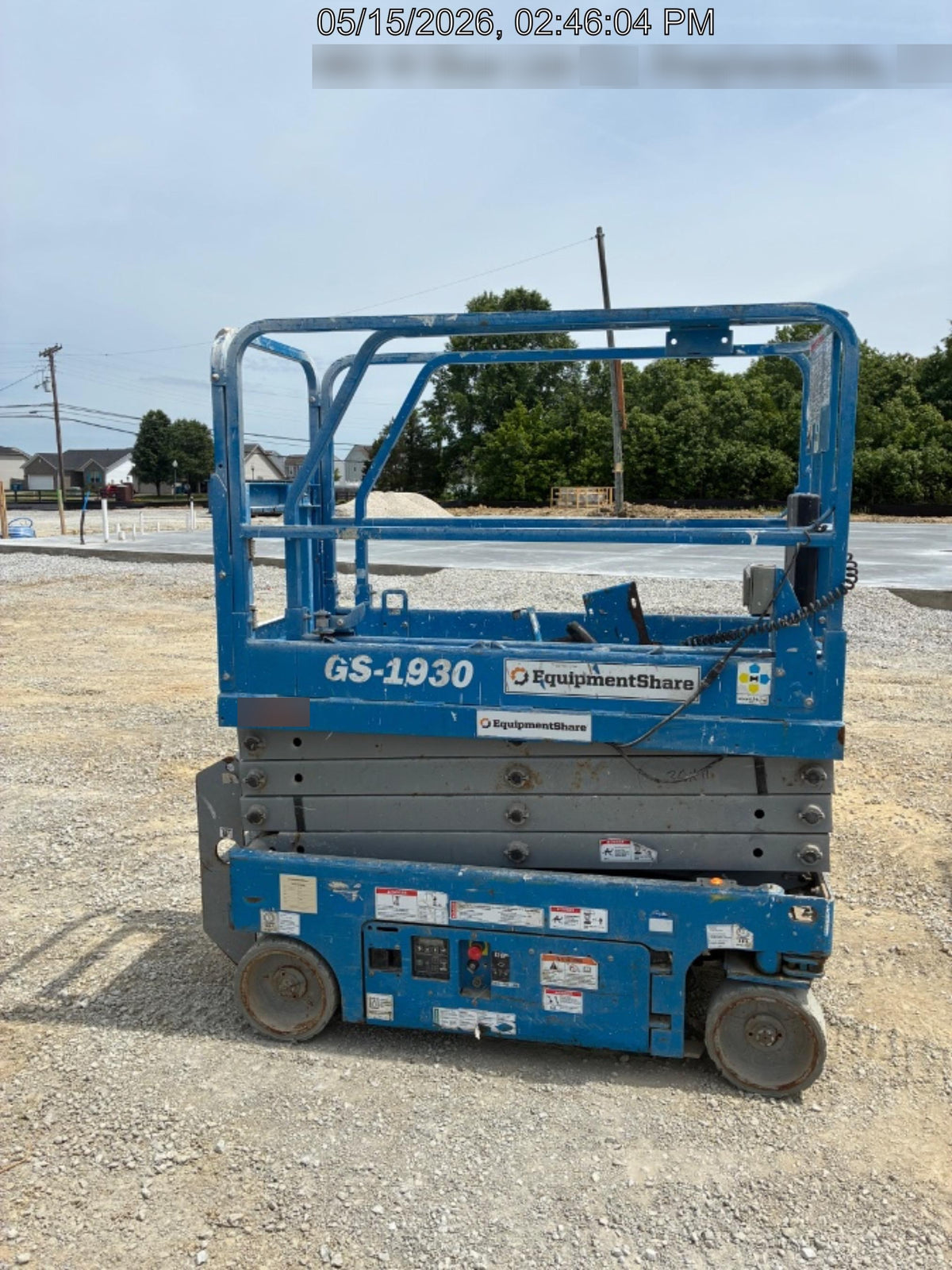 2020 Genie GS-1930 Solid Non Marking Tires, Beacon, Folding rails with half height swing gate