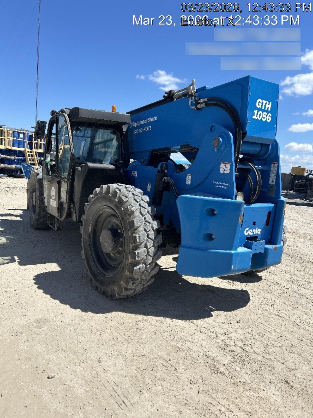 2024 Genie GTH-1056 74Hp Dsl, Cab/Heat/Air, FF Tires, LED WL, T3 + Access Control