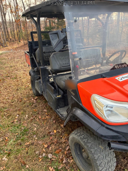 2021 Kubota RTV-X1140W-H Plastic Canopy, Windshield Acrylic Clear, LED Strobe Light, Wire Harness Kit, Back up Alarm