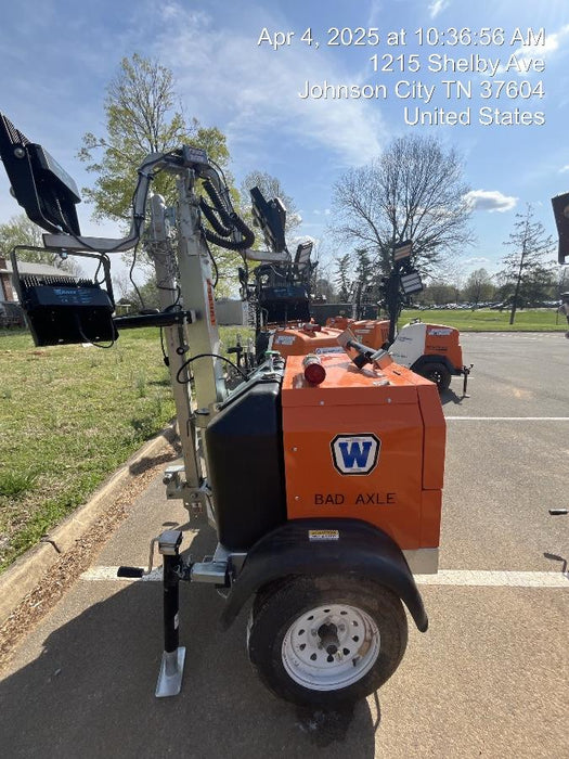 2025 Wanco WLTT-4MM4K Diesel, Mitsubishi L2E, 9.0HP @1800 rpm, Deep Sea Controller, Shore Power Plug, Auto Start, (4) 350W LED Floodlights, 4kW Generator, 60 Gal Fuel Tank, 2" Ball, T3