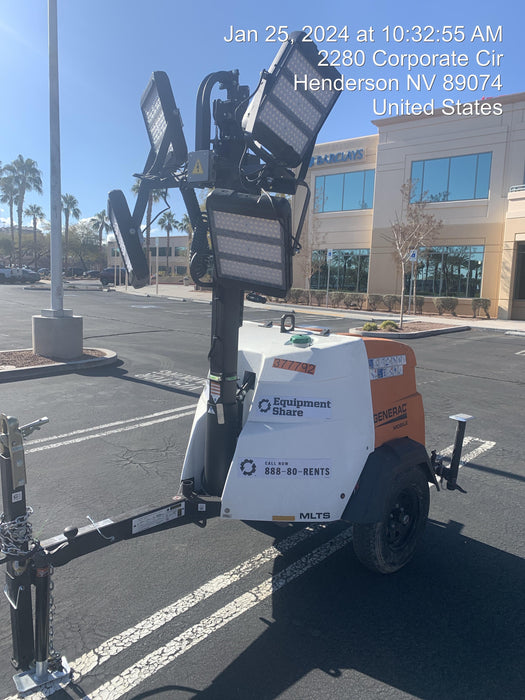 2023 Generac MLT2 Diesel, Flex Switch 120V Input, Powerzone Controller, 
(4) 320W LED Lights, 4kW Generator, 39.9 Gal Fuel Tank, 2" Ball, T3