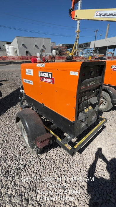 2022 Lincoln Electric LE400 Kubota V1505, Trlr, Cable Rack, Light Kit, ES Decals, T3