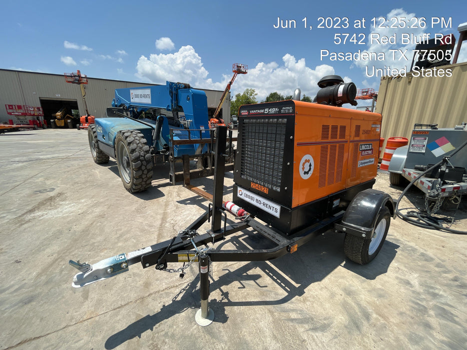 2022 Lincoln Electric Vantage 549X Crosslink Technology, Trailer Mounted, ES Decals, T3