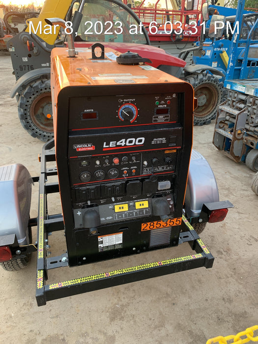 2022 Lincoln Electric LE400 Kubota V1505, Trlr, Cable Rack, Light Kit, ES Decals, T3