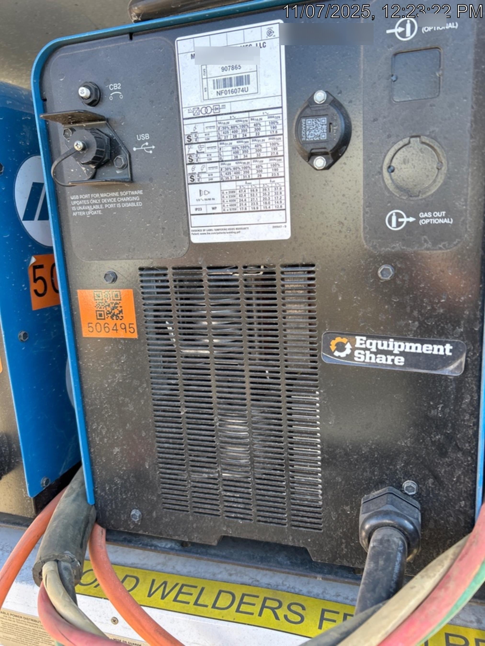 2025 MILLER ELECTRIC XMT 400