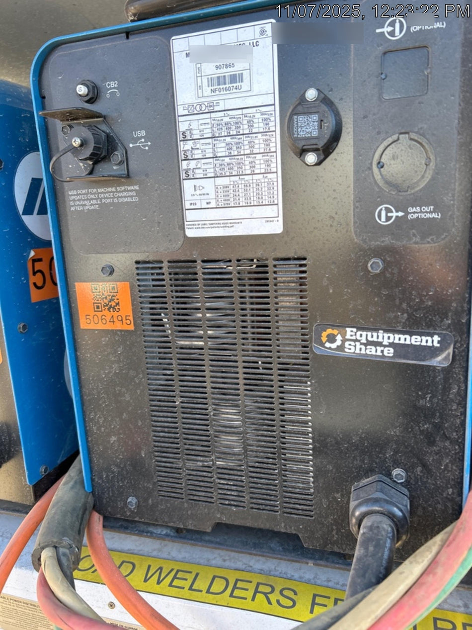 2025 MILLER ELECTRIC XMT 400