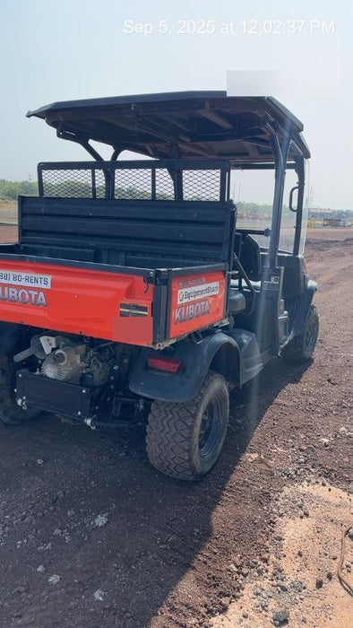 2019 Kubota RTV-X1140 4wd Utility Cart, LED Strobe, Windshield Tempered Glass, Plastic Canopy, Wire Harness Kit, Backup Alarm