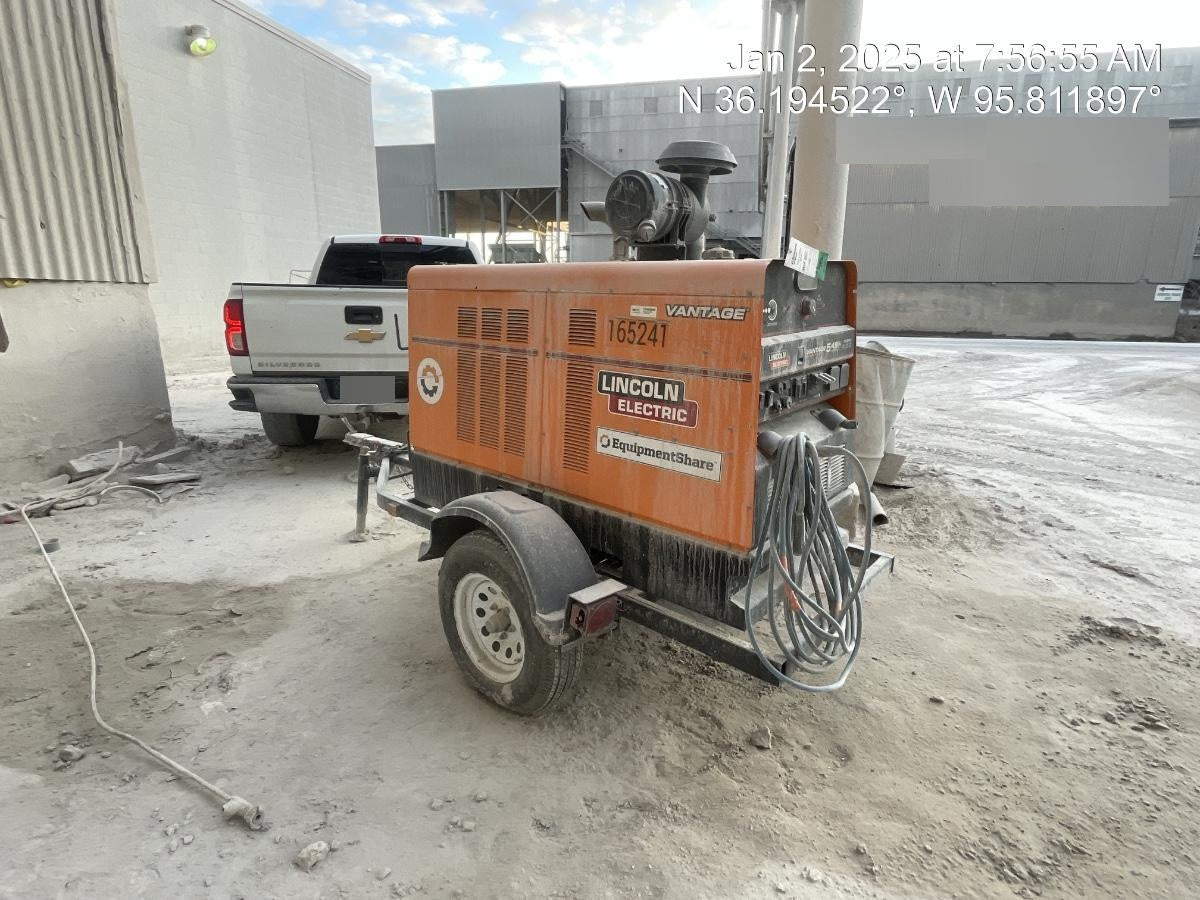 2021 Lincoln Electric Vantage 549X Ready Pak 3, ORANGE (includes trailer, cable rack, fender light kit)