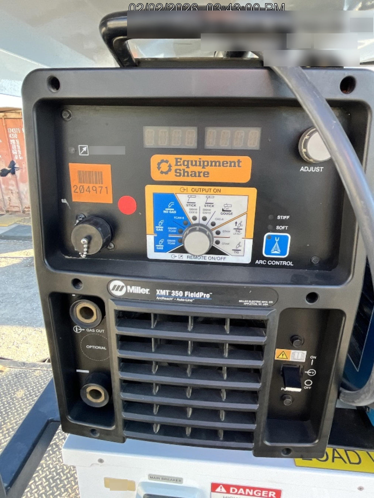 2021 MILLER ELECTRIC XMT 350