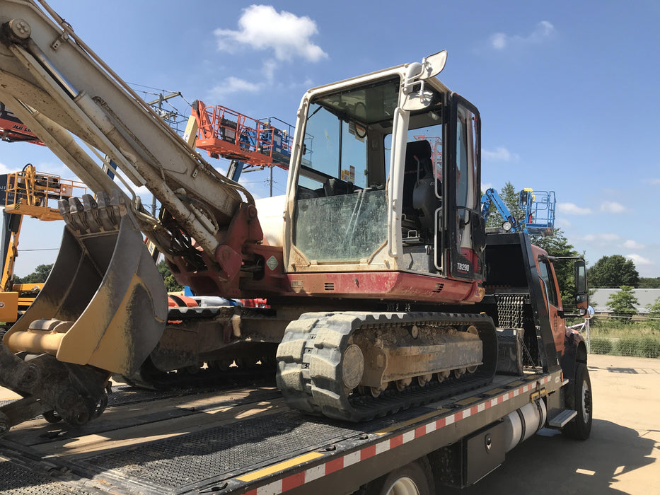 2019 Takeuchi TB290 Cab/Heat/AC Rubber tracks, Dozer blade, Travel alarm, Auxiliary hydraulics Manual QC, Hydraulic thumb, 18", 24", and 36" Buckets