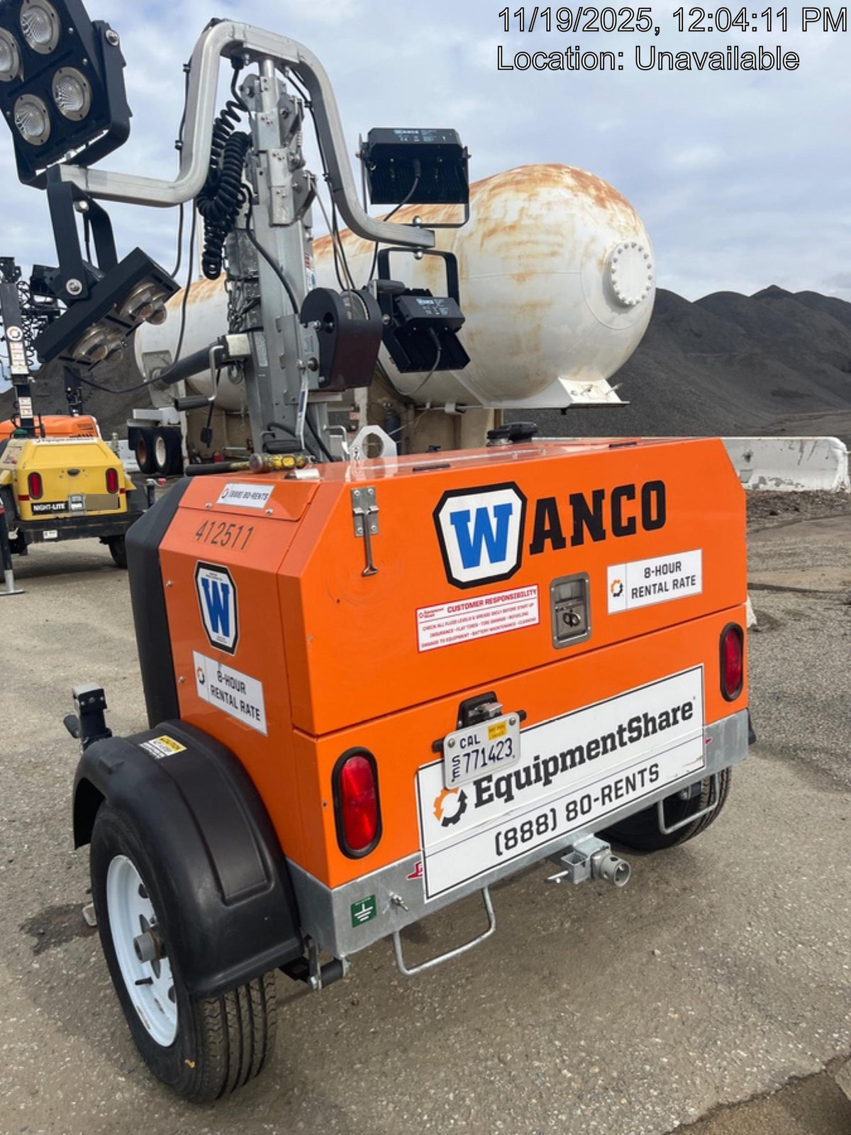 2024 Wanco WLTT-4MM4K Diesel, Deep Sea Controller, Shore Power Plug, Auto Start, (4) 350W LED Floodlights, 4kW Generator, 60 Gal Fuel Tank, 2" Ball, T3