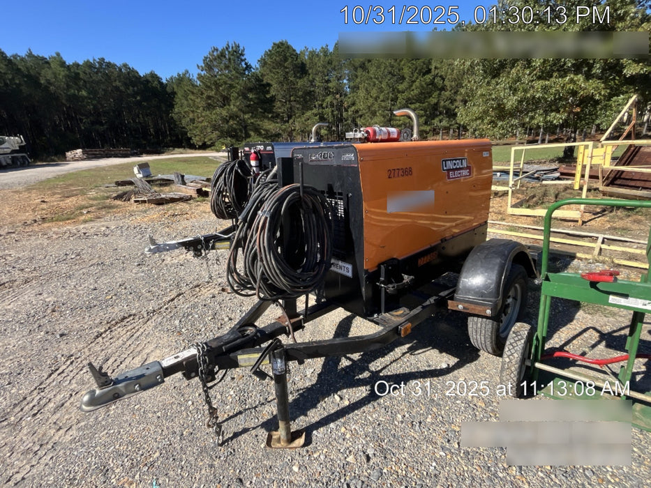 2022 Lincoln Electric LE400 Kubota V1505, Trlr, Cable Rack, Light Kit, ES Decals, T3