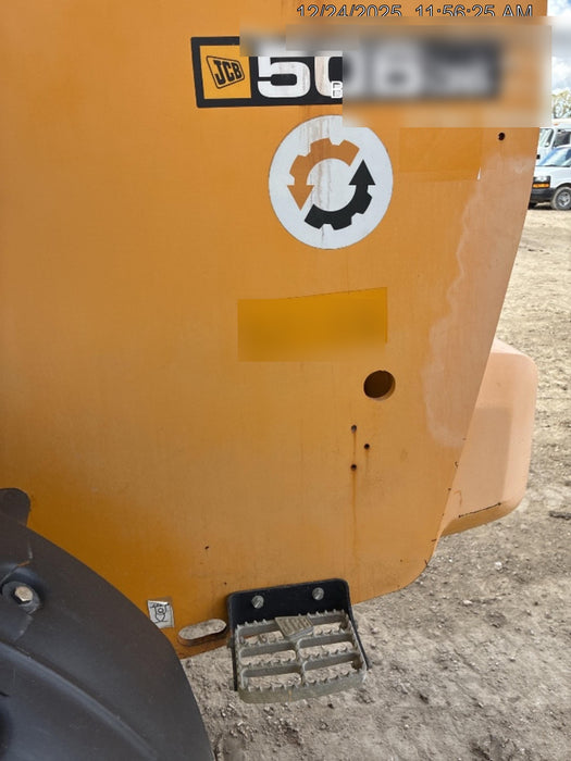 2020 JCB 506-36 Cab/Heat/Air, 74 HP, Solid Tires, STD Worklight, Beacon, Aux Hydraulics, Lifting Eye, Back up Alarm w/48" Carriage/48" Forks