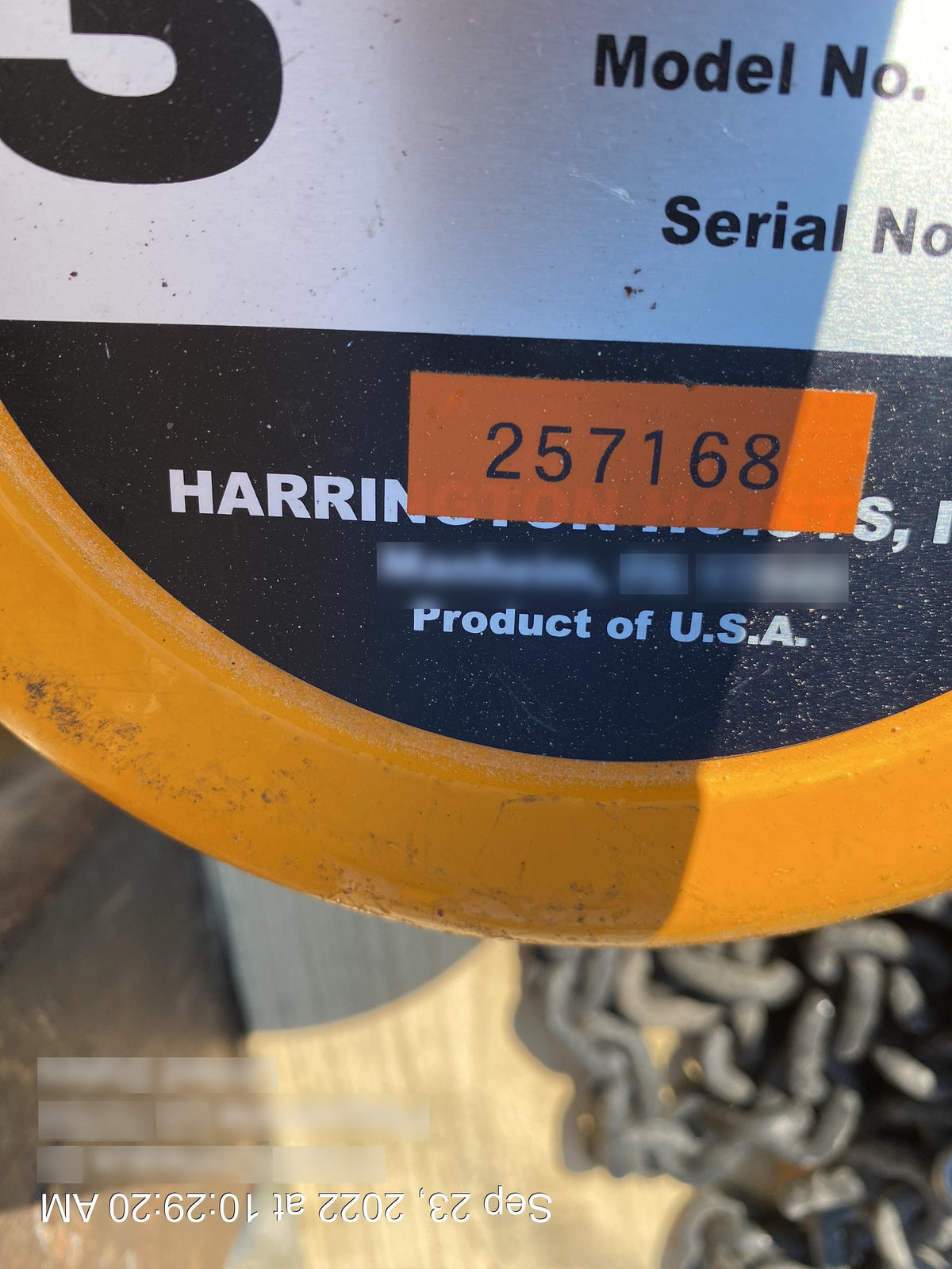 2022 HARRINGTON CF030-20