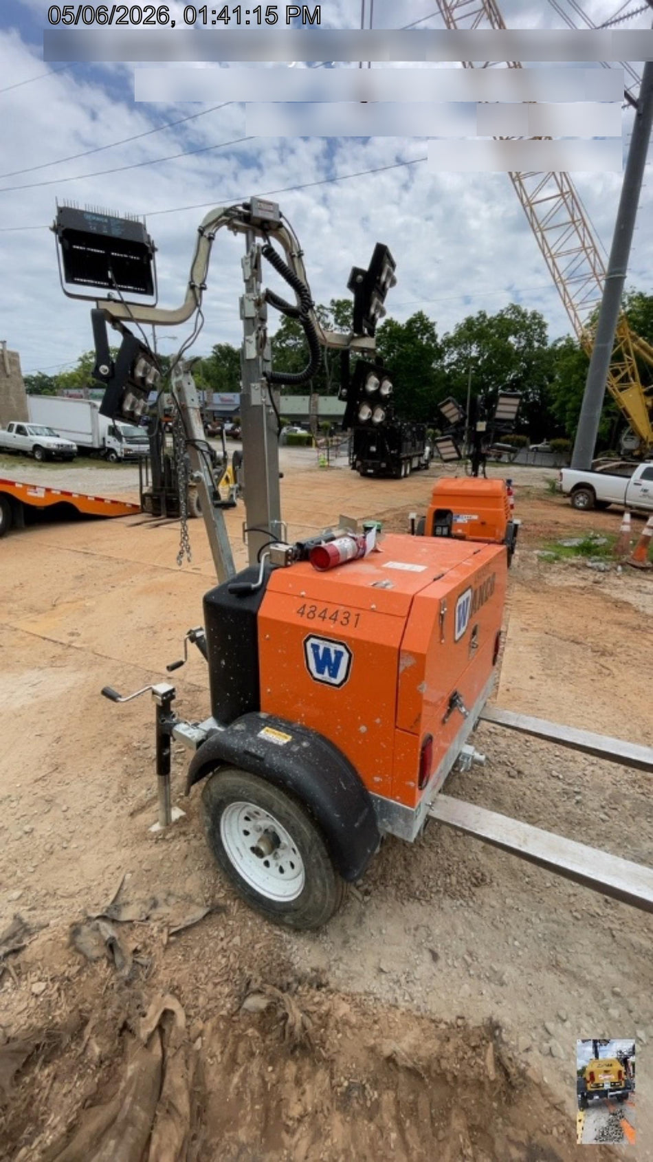 2024 Wanco WLTT-4MM4K Diesel, Mitsubishi L2E, 9.0HP @1800 rpm, Deep Sea Controller, Shore Power Plug, Auto Start, (4) 350W LED Floodlights, 4kW Generator, 60 Gal Fuel Tank, 2" Ball, T3