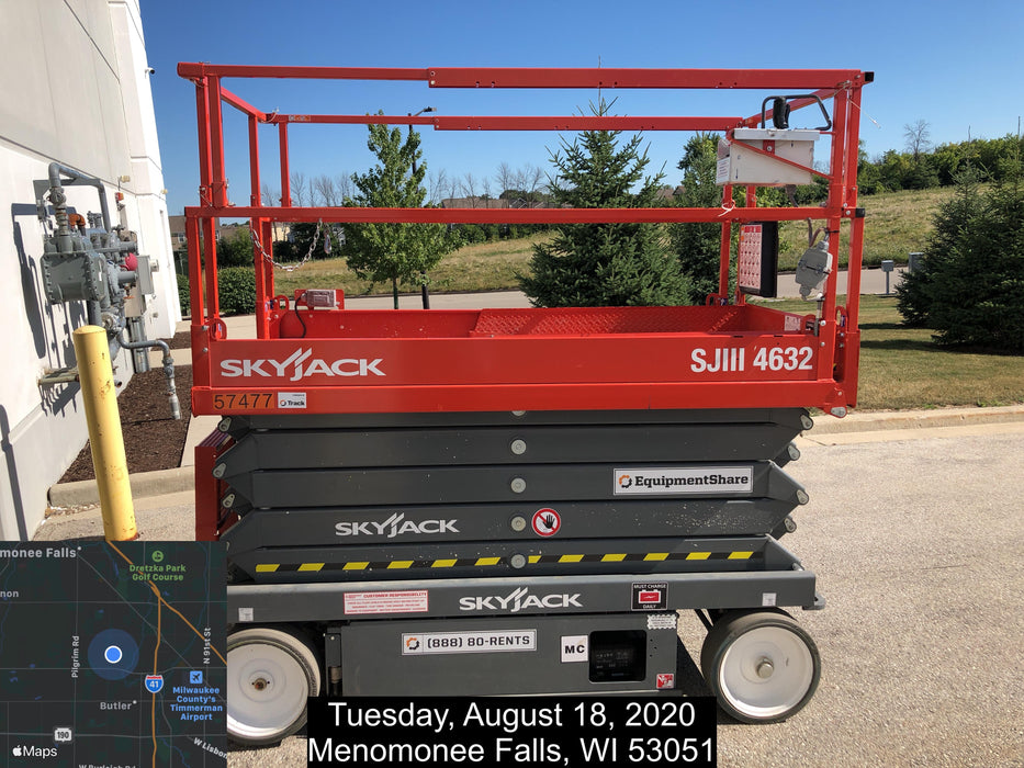 2018 Skyjack SJIII-4632 Standard Rental Specs