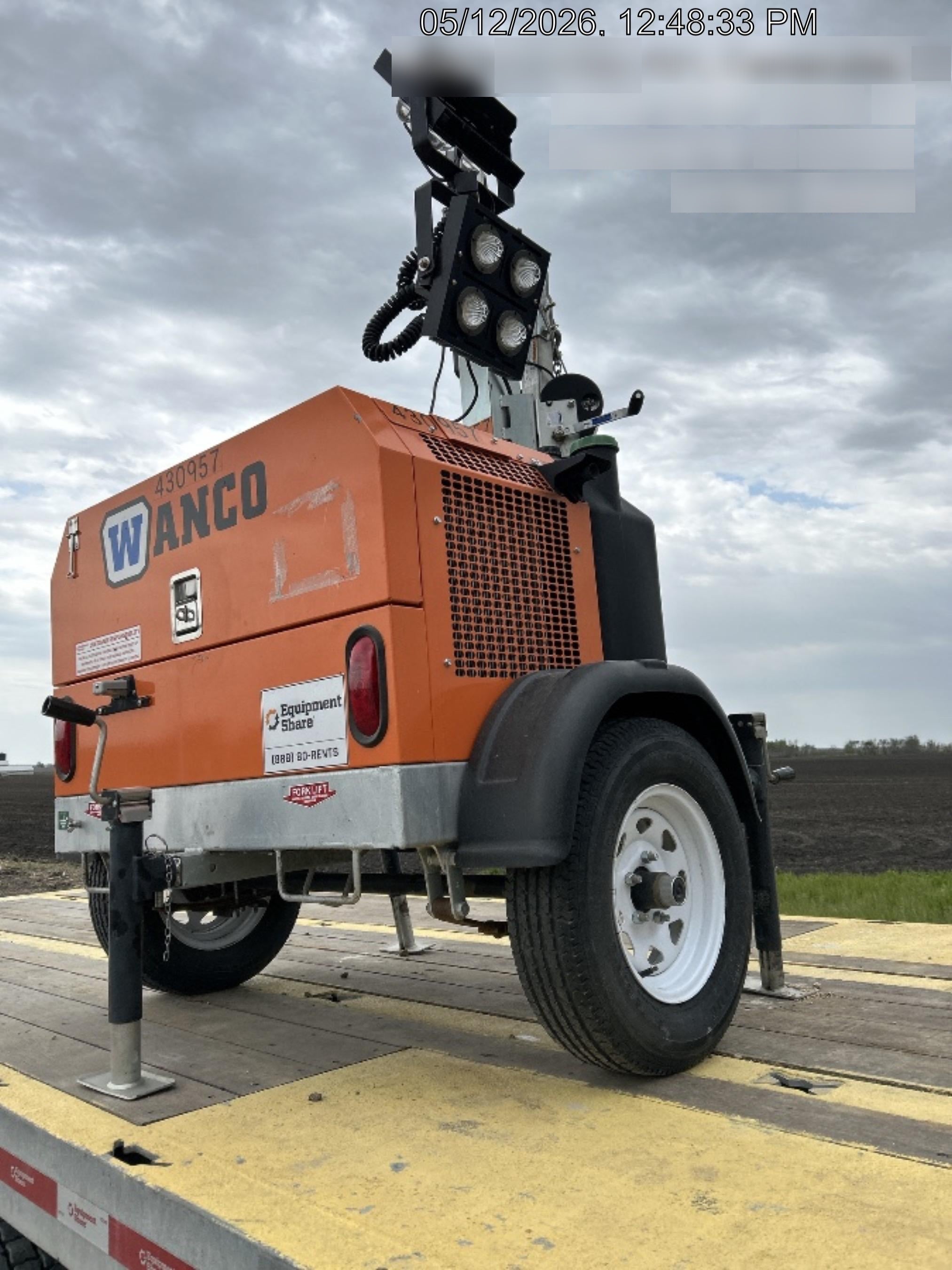 2024 Wanco WLTT-4MM4K Diesel, Deep Sea Controller, Shore Power Plug, Auto Start, (4) 350W LED Floodlights, 4kW Generator, 60 Gal Fuel Tank, 2" Ball, T3