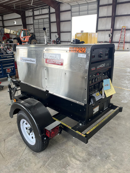 2025 Lincoln Electric LE400 Diesel, Kubota V1505, 22 HP, Trlr, Cable Rack, Light Kit, ES Decals, T3