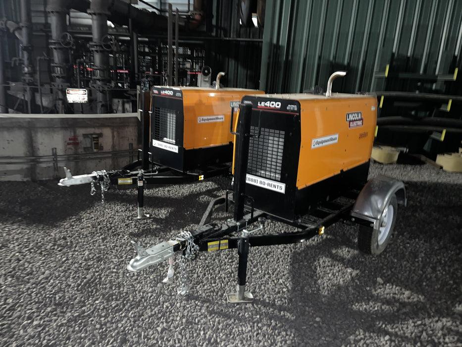 2022 Lincoln Electric LE400 Kubota V1505, Trlr, Cable Rack, Light Kit, ES Decals, T3