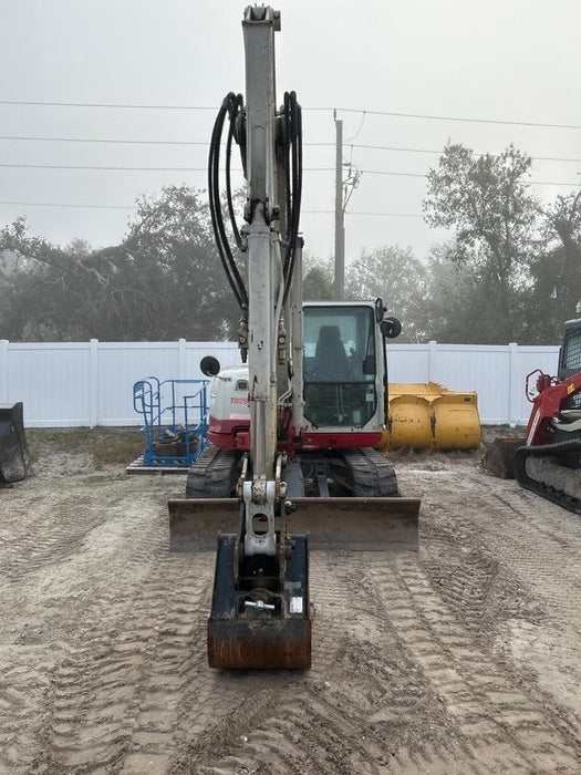 2019 Takeuchi TB290 Cab, AC, Rubber Tracks, Dozer Blade, Travel Alarm, Control Pattern Change Valve, Auxiliary Hydraulics w/18" Quick Coupler Bucket with teeth, 6.2 cu. ft. capacity/24" Quick Coupler Bucket with teeth, 8.6 cu. ft. capacity/36" Quick Coupler Bucket with teeth, 13.4 cu. ft. capacity, Quick Coupler, Hydraulic Thumb Installed