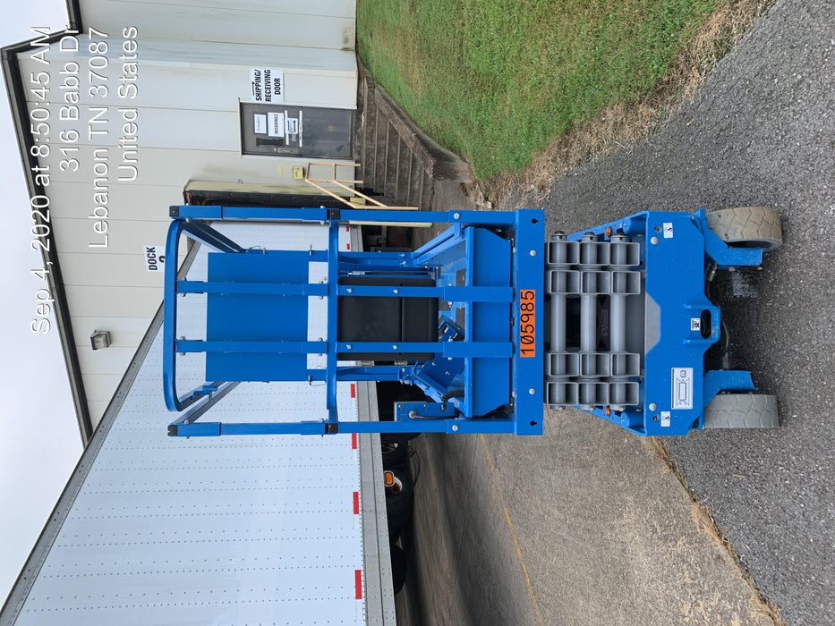 2020 Genie GS-1930 Solid Non Marking Tires, Beacon, Folding rails with half height swing gate