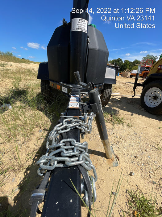 2021 Allmand NLV3GR (4) LED Light Fixture 350W, 23' Vertical Mast, 3kW Prime, Towable, Deep Sea L401, Leveling Jacks, Yanmar T4F 5.8hp