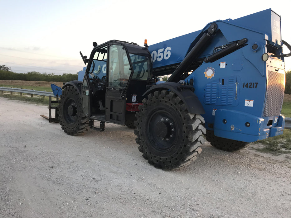 2018 Genie GTH-1056 GTH-1056 w/CAB, Solid Tires, Work Lights, 60" carriage/forks, cab mesh, beacon