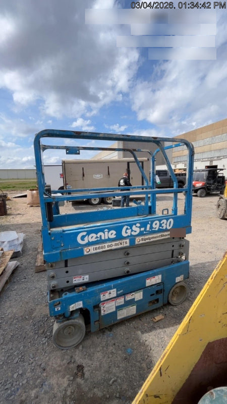 2018 Genie GS-1930 Genie GS-1930 w/Fixed Rail, Chain Entry