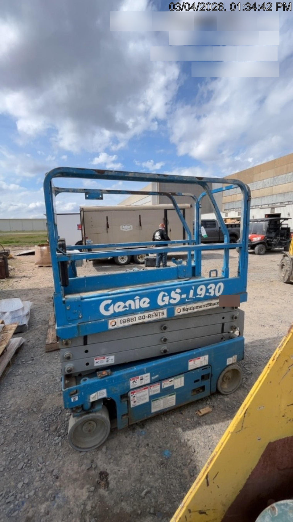 2018 Genie GS-1930 Genie GS-1930 w/Fixed Rail, Chain Entry