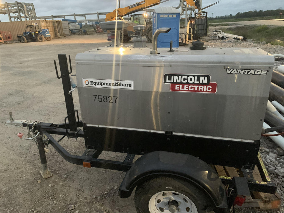 2020 Lincoln Electric Vantage 322 Welder Ready-Pak 3, w/ GPS & Decals (includes trailer, cable rack, fender light kit)
