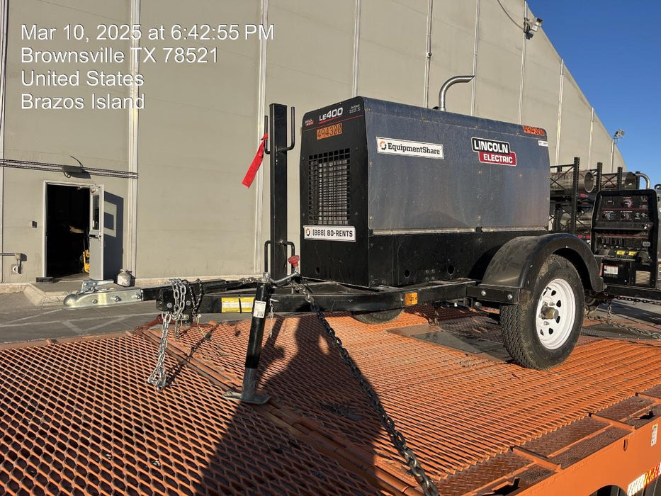 2025 Lincoln Electric LE400 Diesel, Kubota V1505, 22 HP, Trlr, Cable Rack, Light Kit, ES Decals, T3