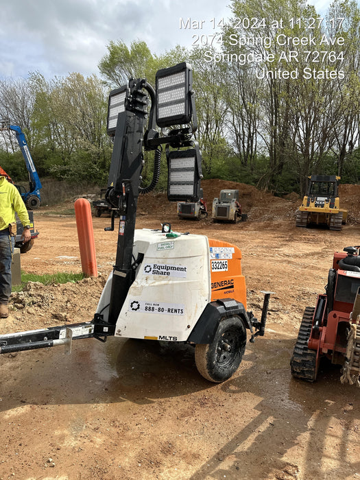 2023 Generac MLT2 Diesel, Flex Switch 120V Input, Powerzone Controller, (4) 320W LED Lights, 4kW Generator, 39.9 Gal Fuel Tank, 2" Ball, T3