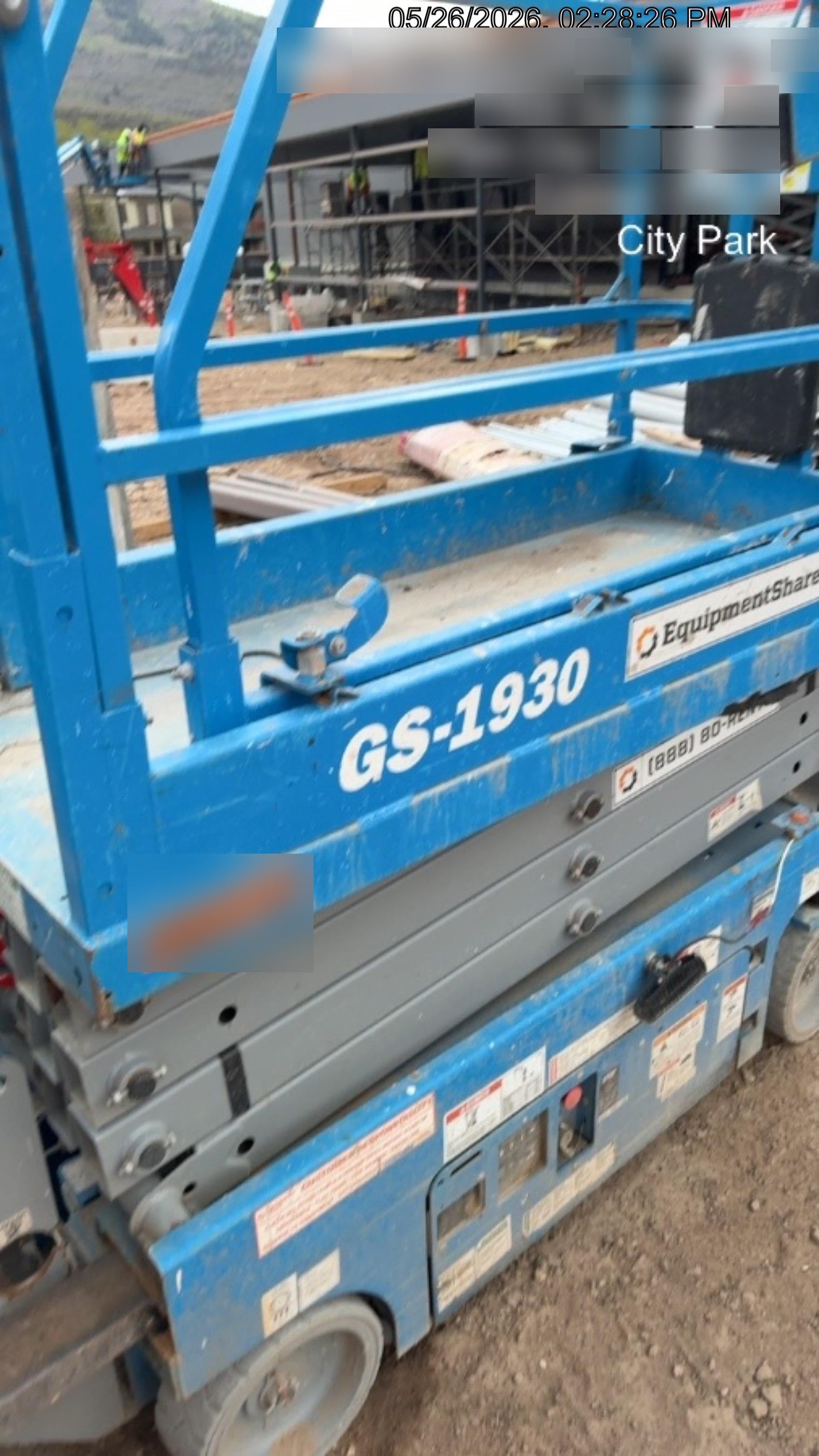 2019 Genie GS-1930 Fixed rails with chain Entry