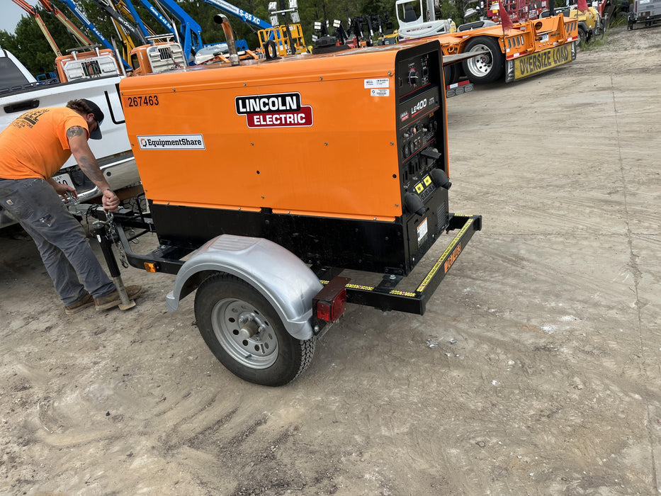 2022 Lincoln Electric LE400 Kubota V1505, Trlr, Cable Rack, Light Kit, ES Decals, T3