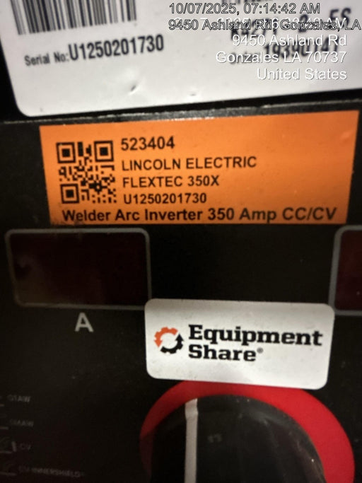 2025 LINCOLN ELECTRIC FLEXTEC 350X