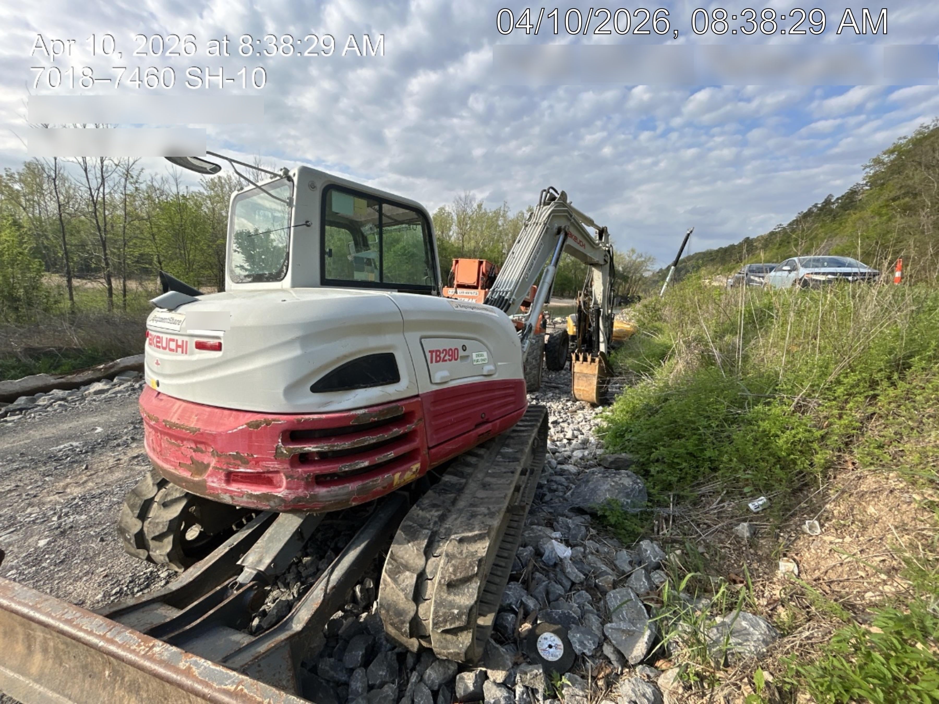2019 Takeuchi TB290 Cab/Heat/AC Rubber tracks, Dozer blade, Travel alarm, Auxiliary hydraulics w/Manual QC, Hydraulic thumb, 18", 24", and 36" Buckets