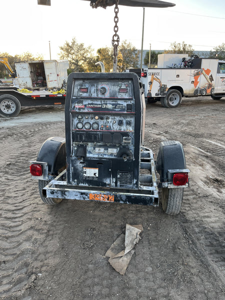 2019 Lincoln Electric Vantage 322 Welder Ready-Pak 3, Two wheel trailer, Fender and Light kit, Cable Rack