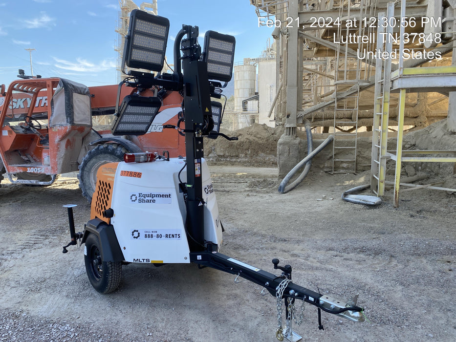 2023 Generac MLT2 Diesel, Flex Switch 120V Input, Powerzone Controller, 
(4) 320W LED Lights, 4kW Generator, 39.9 Gal Fuel Tank, 2" Ball, T3