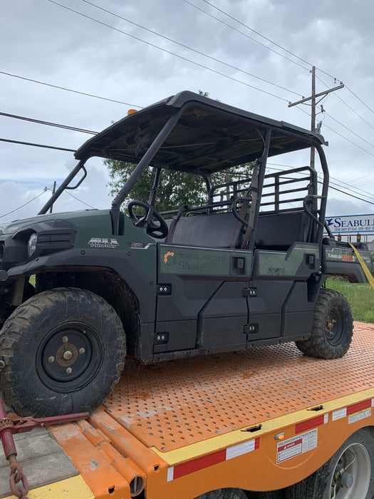 2019 Kawasaki Mule PRO-DXT Standard Options, Backup Alarm, Beacon, Plastic Hard Top, Poly Windshield, Horn Kit