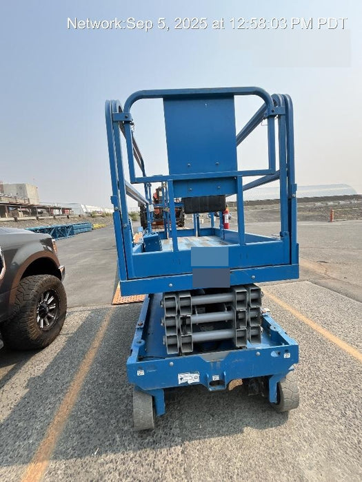 2019 Genie GS-2646 folding rails with full height swing gate, 800W Inverter