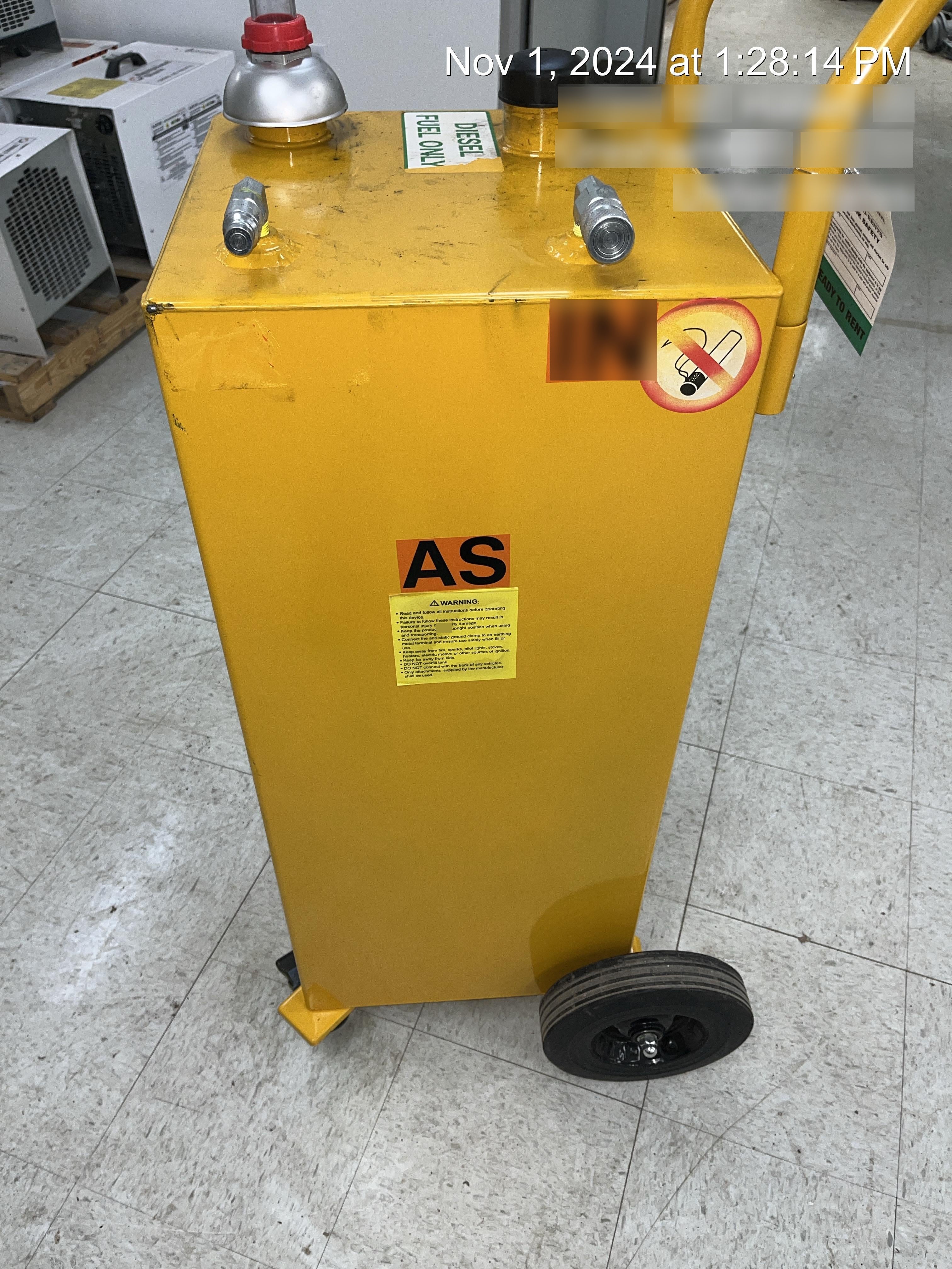 2024 VEVOR Fuel Caddy, 35 gallon, Diesel